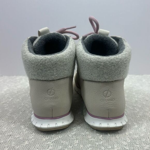 COLE HAAN Zerogrand Hiker Boots Booties Grey Tan Purple Women's size 9 - Picture 4 of 10